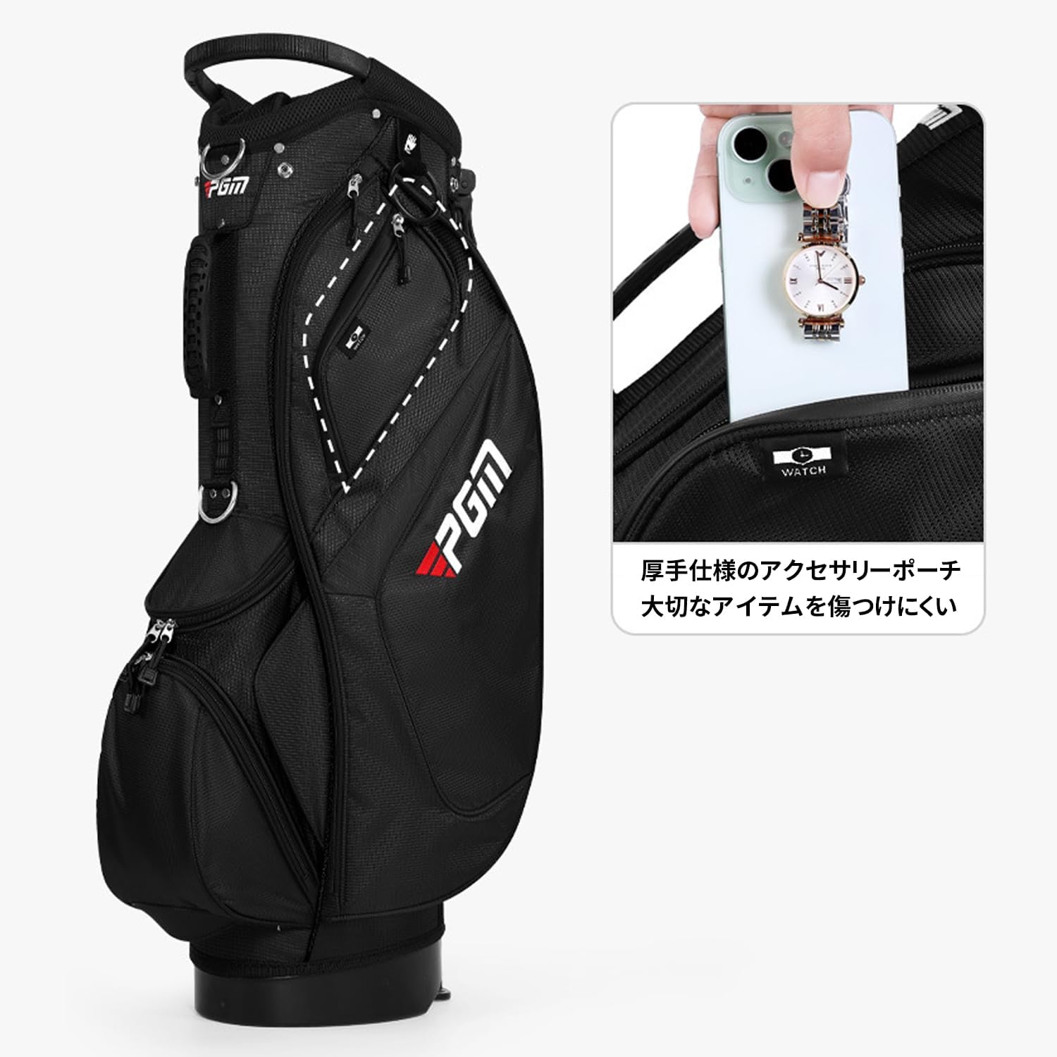Amazon.co.jp: Twinbasto ゴルフキャディーバック 軽量 2.4kg スタンド